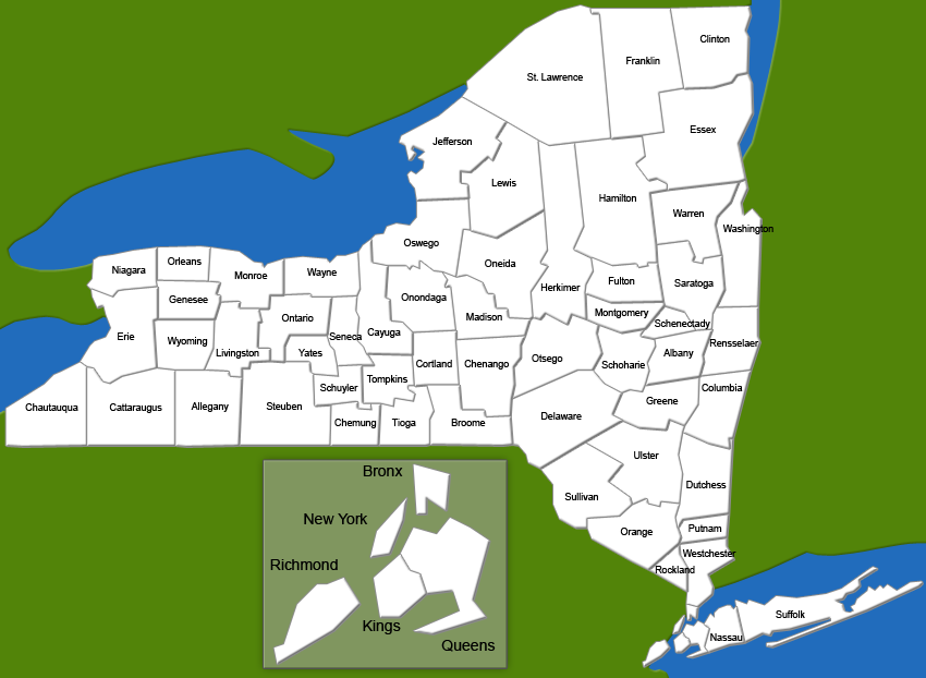 New York State Funding Map